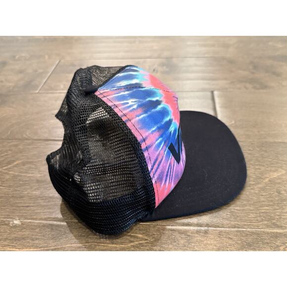 Vans Mens Tie-Dye Adjustable SnapBack Trucker Hat Mesh Back Baseball Cap - Picture 4 of 6